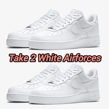 AIRFORCE WHITE + AIRFORCE WHITE