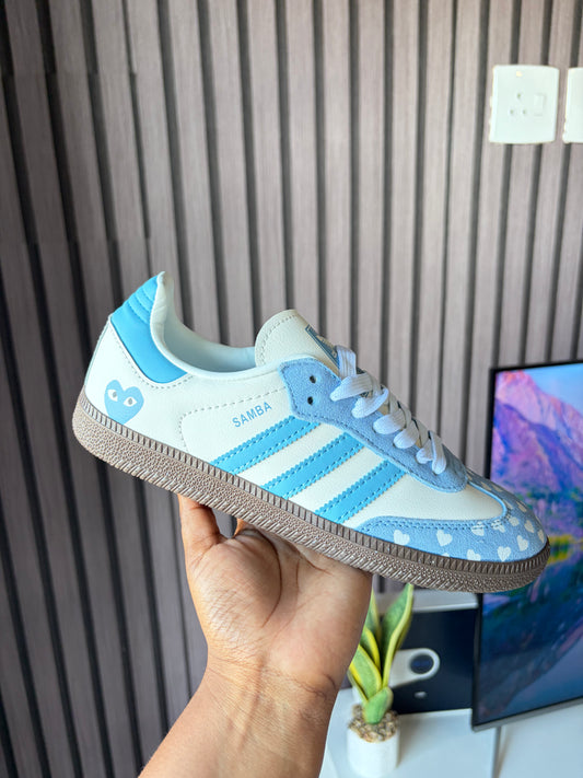 Samba blue hearts