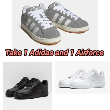 ADIDAS GREY + AIRFORCE