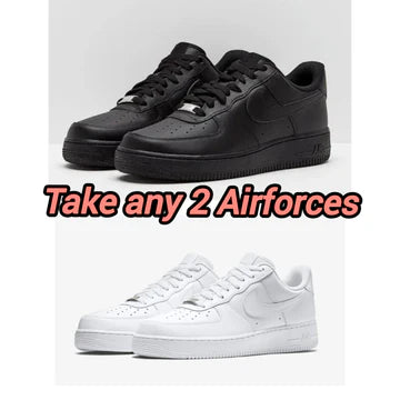 AIRFORCE WHITE + AIRFORCE BLACK