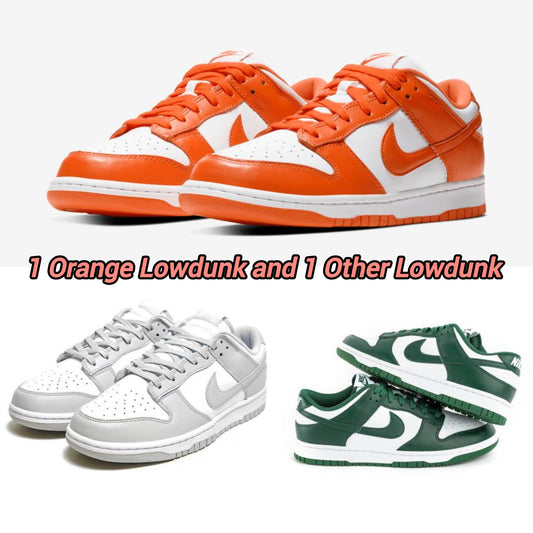 LOWDUNK ORANGE + LOWDUNK GREY/GREEN