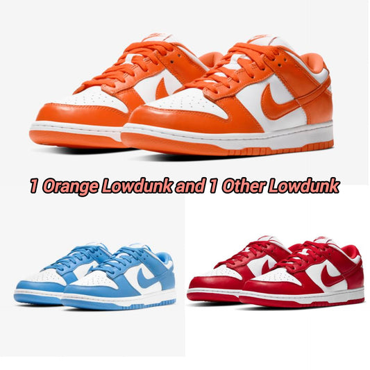 LOWDUNK ORANGE + LOWDUNK BLUE /RED