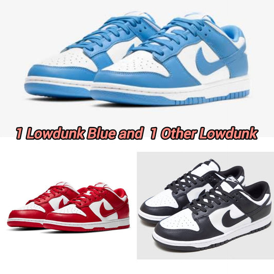 LOWDUNK BLUE + LOWDUNK RED/BLACK