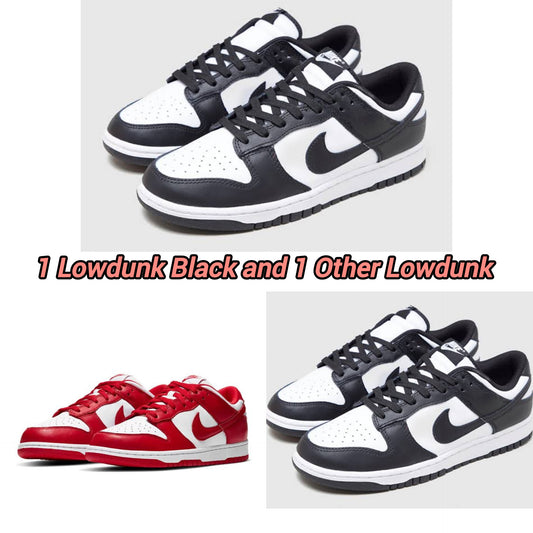 LOWDUNK BLACK + LOWDUNK RED/BLACK