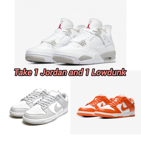 JORDAN GREY +LOWDUNK GREY/ ORANGE