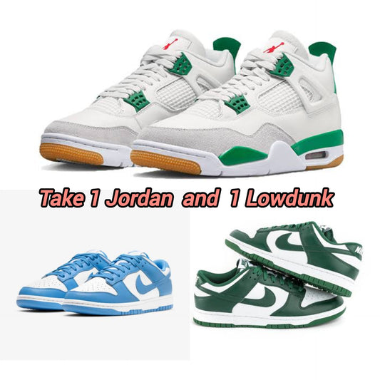 JORDAN SB +LOWDUNK BLUE/GREEN