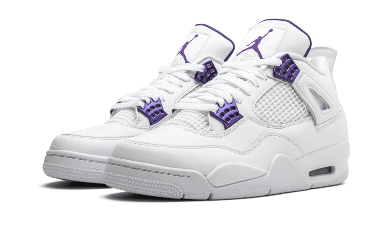 JORDAN 4  WHITE PURPLE