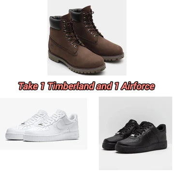 BROWN TIMBERLAND + AIRFORCE