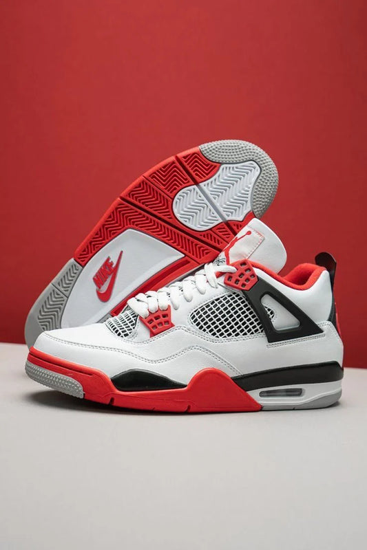 JORDAN 4 WHITE RED